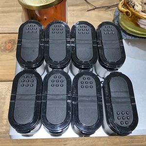 Tupperware spice containers.